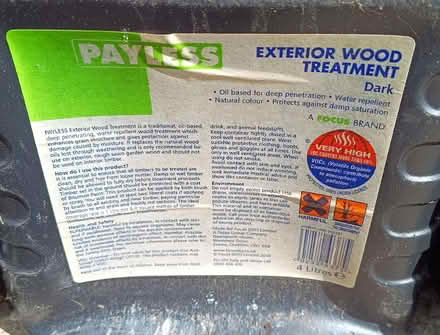 Photo of free Oil based wood preservative (Warton LA5) #2
