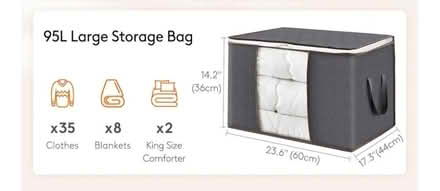 Photo of free Clothes storage bags 95L x6 (Blackrock) #3