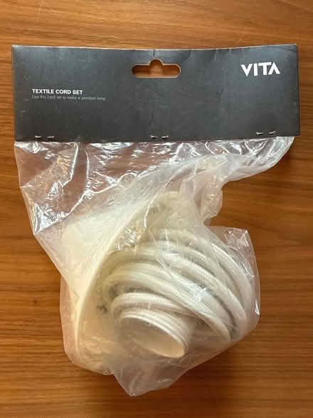 Photo of free New textile pendant light fitting (Pollokshields, G41) #1