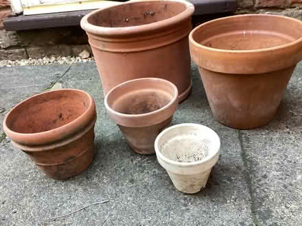 Photo of free 5 terracotta pots (Hackney Cross WR13) #2