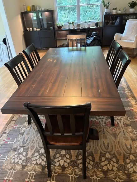 Photo of free Large wood dining set (Parole) #1