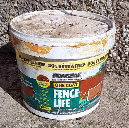 Photo of free Ronseal one coat water based fence treatment (Warton LA5) #1