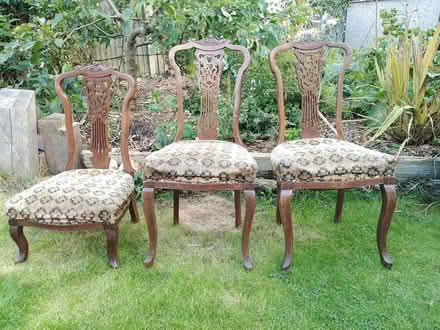 Photo of free Carved wood Victorian chairs (Kirkstall, Leeds LS5) #1