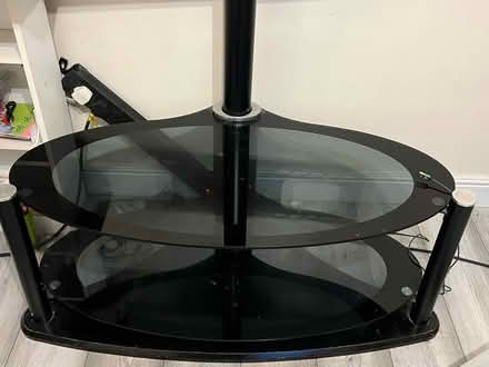 Photo of free Glass TV stand with mount (NW10) #2