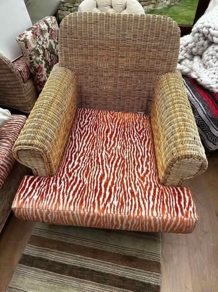 Photo of free Vintage Rattan Lounge Armchair (New Malden KT3) #1