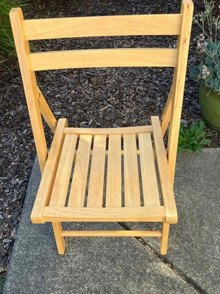 Photo of free Wooden Folding Chairs - 6 (Piner and Fulton) #1