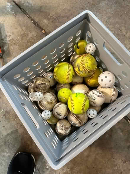 Photo of free Baseballs, softballs, wiffle balls (Wattles and Squirrel) #1