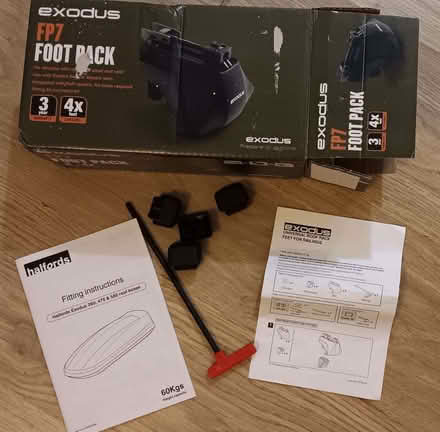 Photo of free Roof box, aero bars and foot pack (Bussage GL6) #3