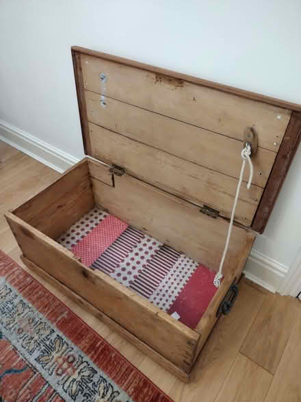 Photo of free Wooden storage chest (Barnard's Green WR14) #1