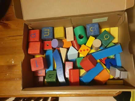 Photo of free Box of wooden bricks (Manor Road N17) #1