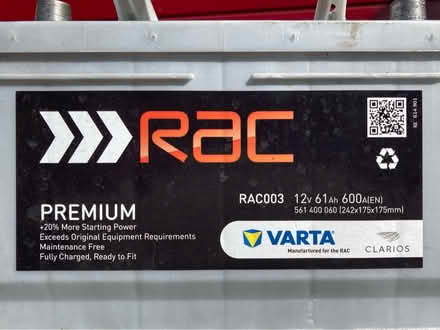 Photo of free Varta Car Battery 12V, 61Ah (SE21) #2