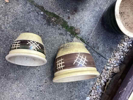 Photo of free Various outdoor plant pots (Hackney Cross WR13) #2