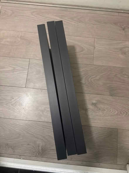 Photo of free Set of small black shelves (West Kensington) #1