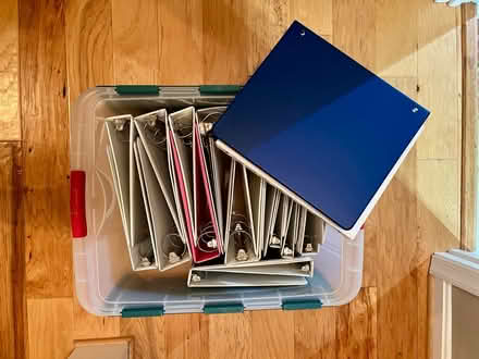 Photo of free 3-ring binders (Vienna community center) #1