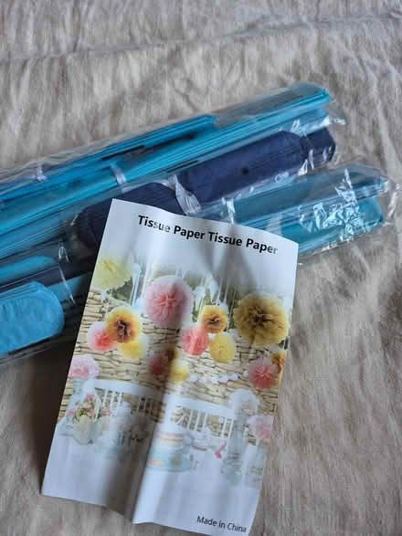 Photo of free Paper decorations in blue (Chiseldon, SN4) #1