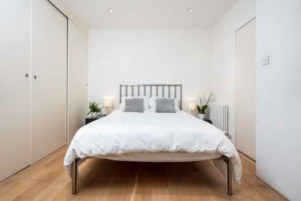 Photo of free King Size Brushed Steel Bed (Kings Cross N1) #1