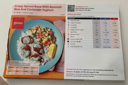 Photo of free Gousto recipe cards (Rooks Nest SG1) #2