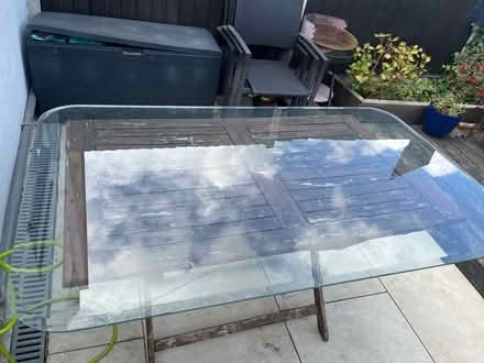 Photo of free Thick glass table top (Leyton, near Drapers Field E15) #2