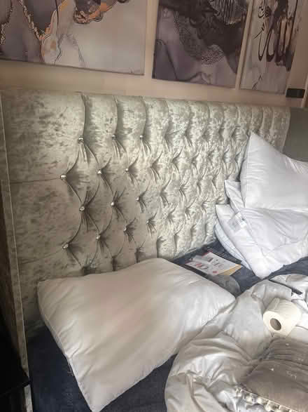 Photo of free Super king tall headboard (Seaforth) #4