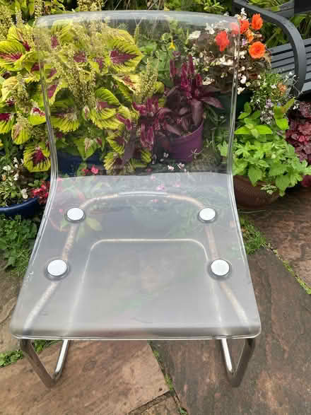 Photo of free Clear garden chair (Northaw EN6) #2