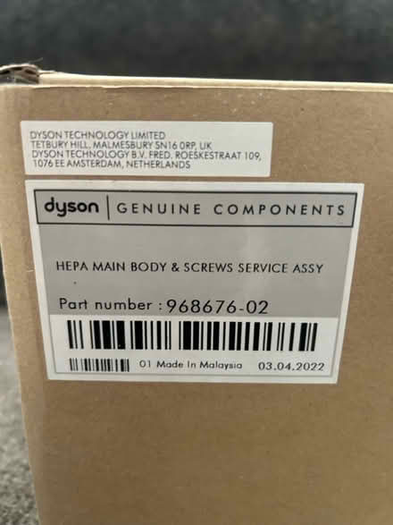 Photo of free dyson battery/ part,blue paint ect (moston M40,) #3