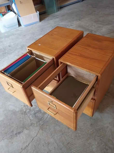 Photo of free Wood filing cabinets (Monroe, WA) #2