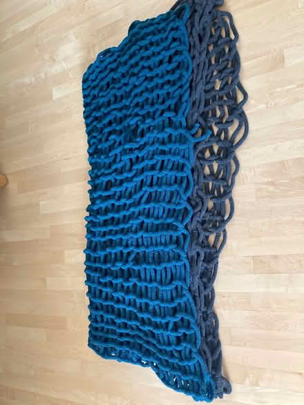 Photo of free Turquoise / grey couch blanket (Southwest Ann Arbor) #1