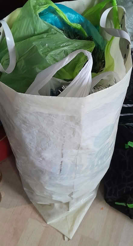 Photo of free Christmas Tree & large bag of decorations (Buxted TN22) #1