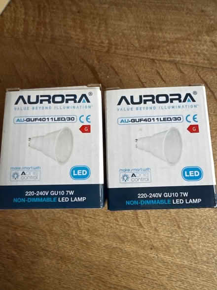 Photo of free 2 x spot light bulbs AUGUF 4011 LED/30 (Wheathampstead AL4) #1