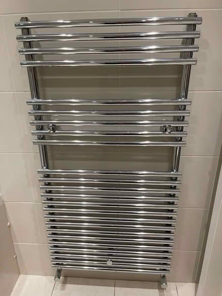Photo of free Bathroom radiator with valves and supports (Belsize Park NW3) #1