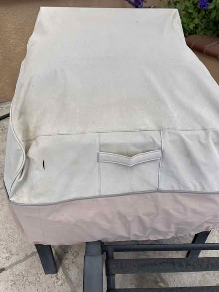 Photo of free 2 used patio chair covers (Morgan Hill) #1