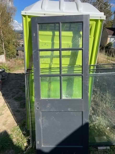 Photo of free Timber door with glass sections (Bloomfield) #1