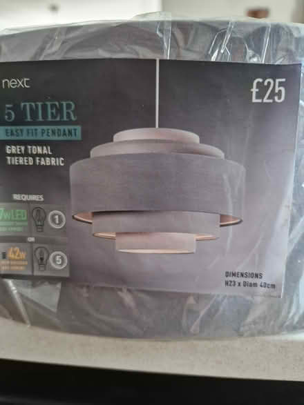 Photo of free NEXT grey lampshade (Windsor SL4) #1