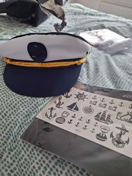 Photo of free Sailor fancy dress hat and temp tat (BS13) #1