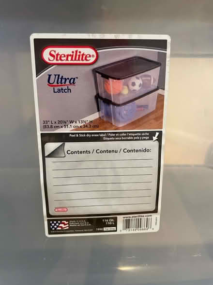 Photo of free Two storage bins (St. John’s Wood Rd NW8) #3