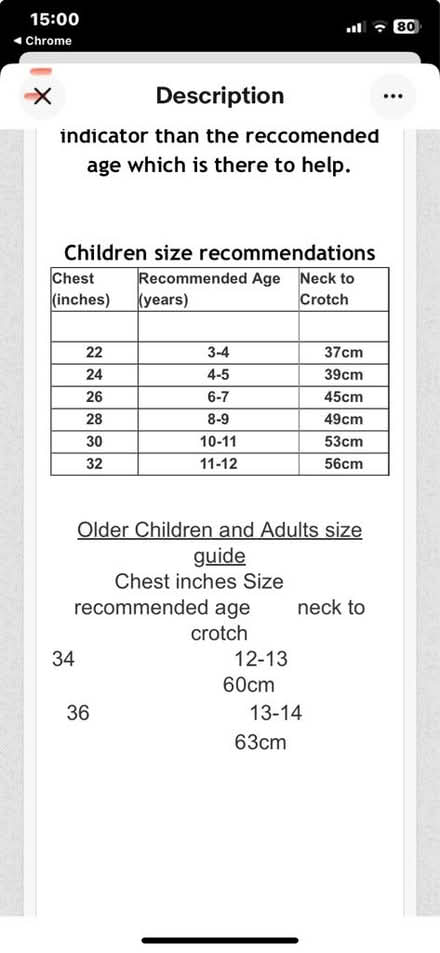 Photo of free Child’s wetsuit (Whitton TW2) #3