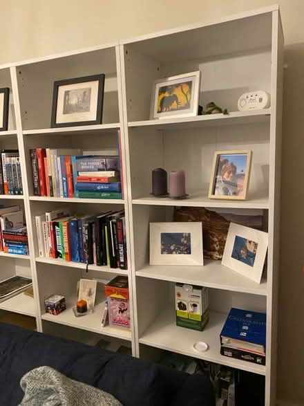 Photo of free Four white bookcases/shelving units (Blackheath SE3) #2