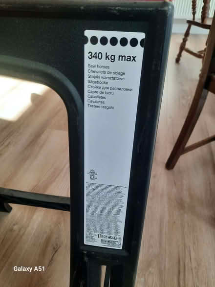 Photo of free 2 x plastic saw horses 350kg weight capacity (Cronkinson Farm CW5) #3