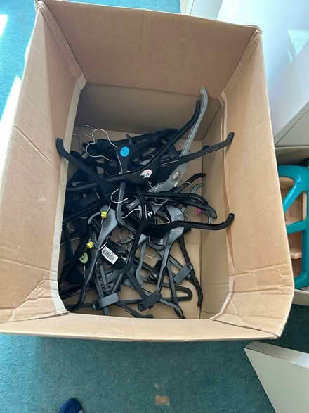Photo of free Box with coat hangers (Breadsall DE21) #1