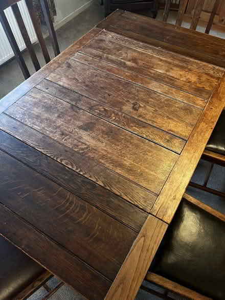 Photo of free Extendable Oak table and 9 chairs (Jennyfield HG1) #1