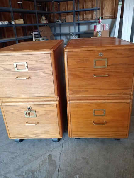 Photo of free Wood filing cabinets (Monroe, WA) #1