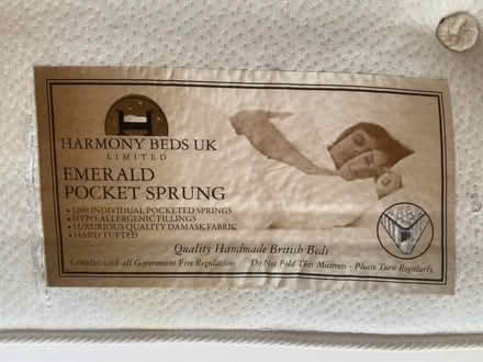 Photo of free Harmony king size mattress (Kings Cross N1) #3