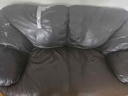Photo of free Brown leather sofa (Northolt UB5) #4