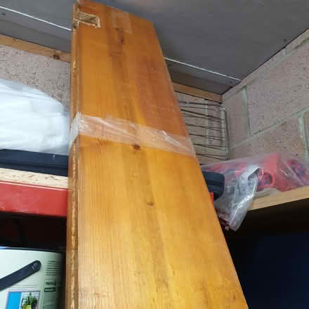 Photo of free x3 2.5 m wooden pine used shelves (seaton EX12) #1