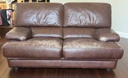Photo of free Leather Loveseat (San Jose - Almaden) #1