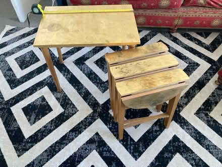 Photo of free Side table and 3 foldable rounds (Eh8 9dr) #4