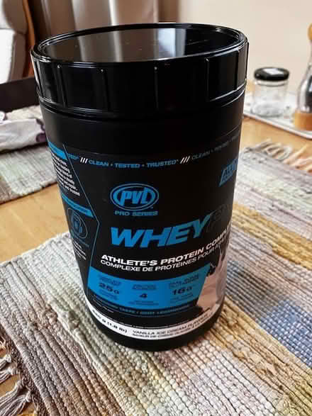 Photo of free 4 empty protein powder containers (Huron and Wellington) #1