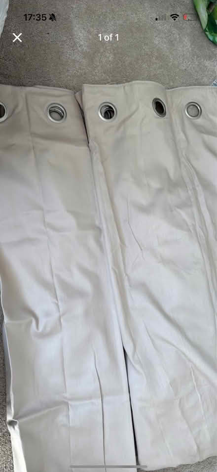 Photo of free Next eyelet curtains - cream (Tadworth) #1