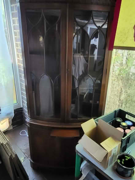 Photo of free Lovely antique corner display unit / drinks cabinet. (Newhaven BN9) #1