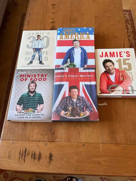 Photo of free 5 Jamie Oliver cookbooks (Broomfield CM1) #1